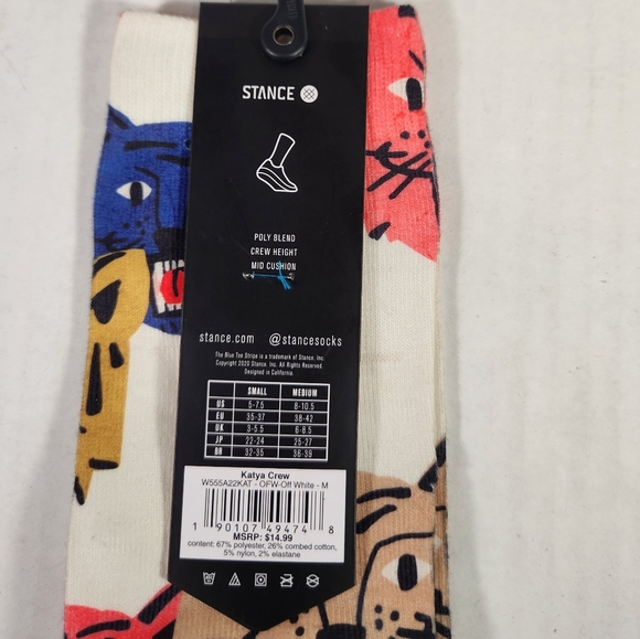 NWT Women's Katya Stance Crew Socks - Picture 3 of 7